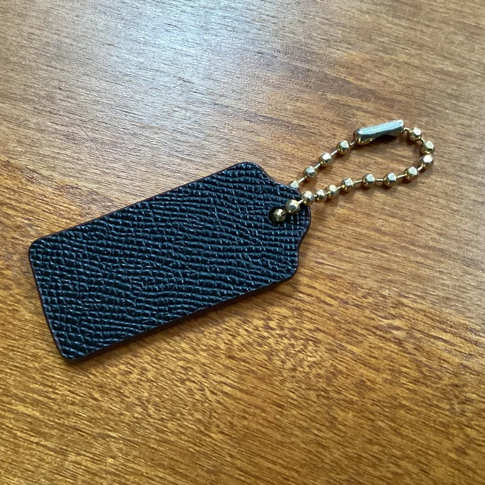 Coach Black Bag Tag/Hang Tag